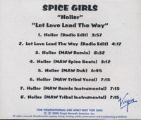Spice Girls: Holler / Let Love Lead The Way 8-Track Promo w/ Back Artwork