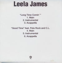 Leela James: Long Time Comin' / Good Time 6-Track Promo w/ Front Artwork - NeverDieMedia
