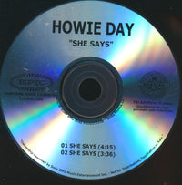 Howie Day: She Says 2-Track Promo w/ No Artwork