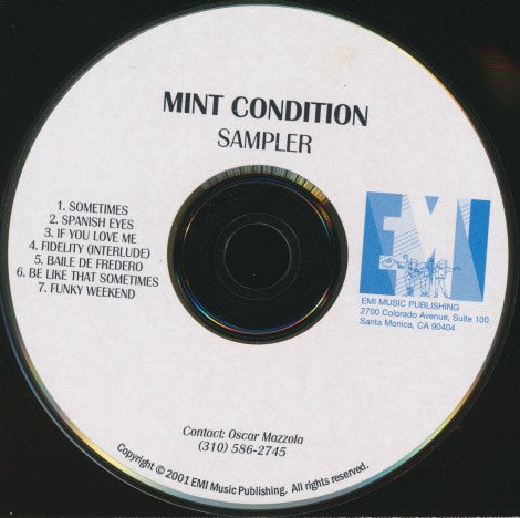 Mint Condition: Sampler 7-Track Promo w/ Back Artwork