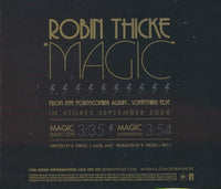 Robin Thicke: Magic 2-Track Promo w/ Back Artwork
