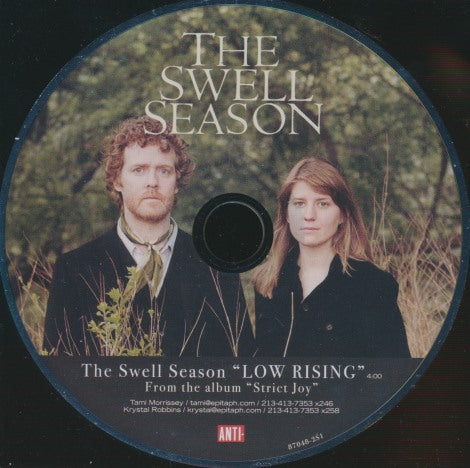 The Swell Season: Low Rising 1-Track Promo w/ Back Artwork