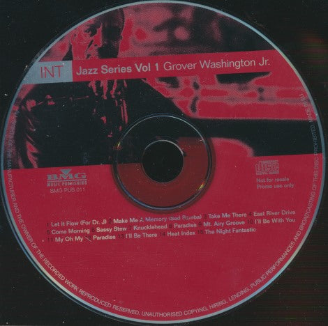 Grover Washington Jr.: Jazz Series Vol. 1 Promo w/ Back Artwork