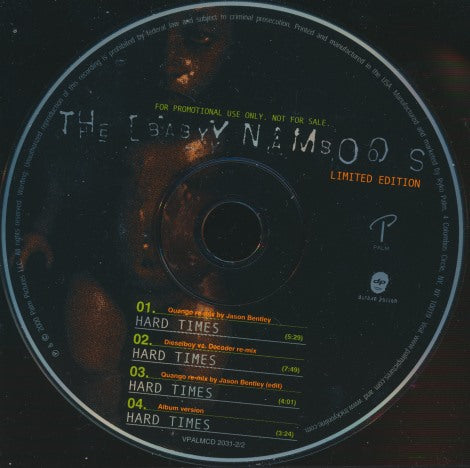 The Baby Namboos: Hard Times Limited 4-Track Promo w/ Back Artwork