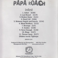 Papa Roach: Infest 11-Track Advance Promo