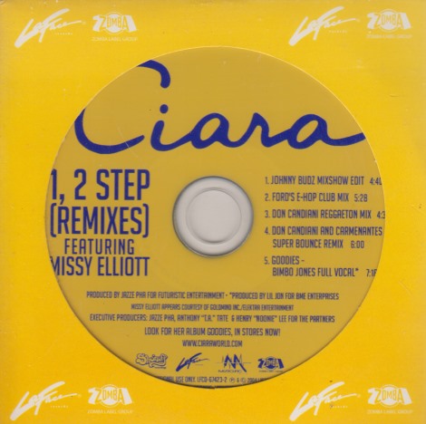Ciara: 1, 2 Step: Remixes 5-Track Promo