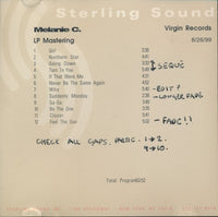 Melanie C.: Northern Star LP Mastering Reference CD Promo