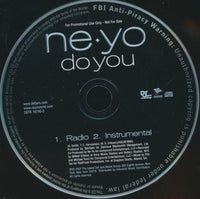Ne-Yo: Do You 2-Track Promo w/ Back Artwork
