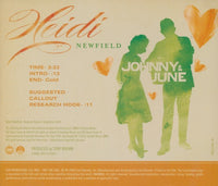 Heidi Newfield: Johnny & June 1-Track Promo w/ Back Artwork