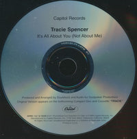 Tracie Spencer: It's All About You (Not About Me) 1-Track Promo w/ Cut Artwork