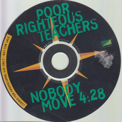 Poor Righteous Teachers: Nobody Move 1-Track Promo w/ Back Artwork