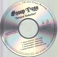 Snoop Dogg: Sensual Seduction 4-Track Promo w/ Back Artwork