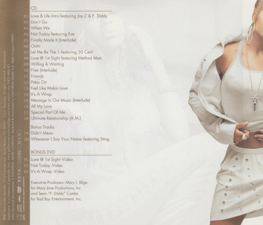 Mary J. Blige: Love & Life Special Tour 2-Disc Set Japan w/ Lyric