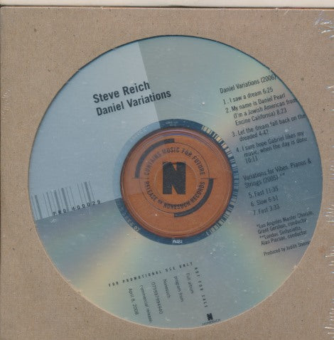 Steve Reich: Daniel Variations 7-Track Promo
