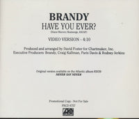 Brandy: Have You Ever? 1-Track Promo w/ Back Artwork