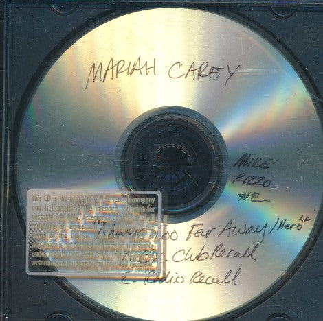 Mariah Carey: Never Too Far Away / Hero 2-Track Promo w/ No