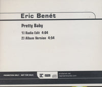 Eric Benet: Pretty Baby 2-Track Promo w/ Back Artwork