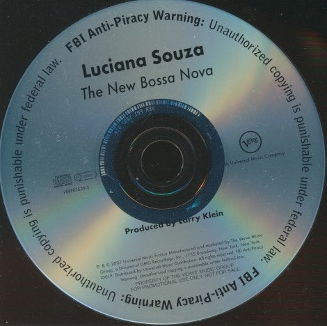 Luciana Souza: The New Bossa Nova Advance Promo w/ Back Artwork