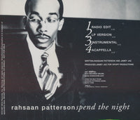 Rahsaan Patterson: Spend The Night 4-Track Promo w/ Back Artwork