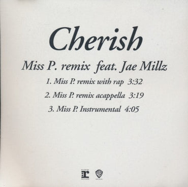 Miss P. Feat. Jae Millz: Cherish (Remix) 3-Track Promo w/ Front Artwork