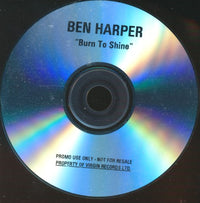 Ben Harper: Burn To Shine 4-Track Promo w/ Front Artwork