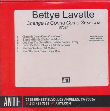 Bettye Lavette: Change Is Gonna Come Sessions 6-Track Promo