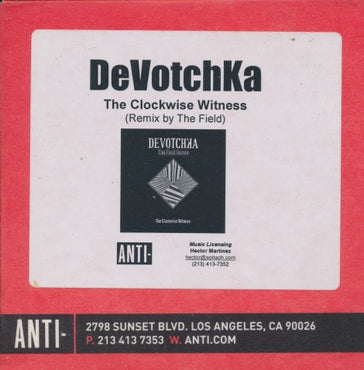 DeVotchKa: The Clockwise Witness (Remix By The Field) 1-Track Promo