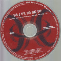 Hinder: Lips Of An Angel: Acoustic 1-Track Promo w/ Back Artwork