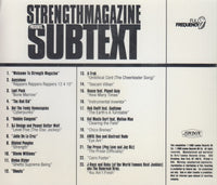 Strength Magazine: Subtext 23-Track Promo w/ Back Artwork