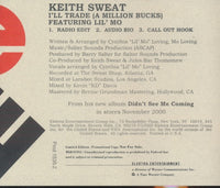 Keith Sweat Featuring Lil' Mo: I'll Trade (A Million Bucks) 3-Track Promo w/ Back Artwork