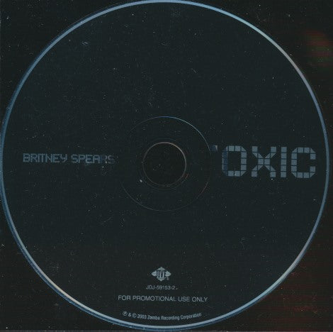 Britney Spears: Toxic 2-Track Promo w/ Back Artwork
