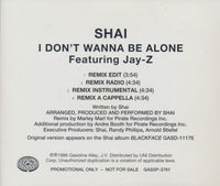 Shai: I Don't Wanna Be Alone 4-Track Promo w/ Back Artwork