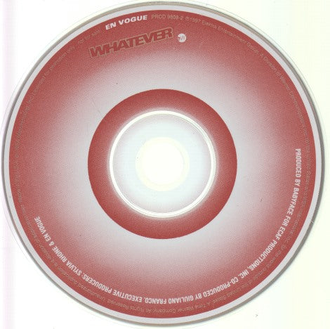En Vogue: Whatever 2-Track Promo w/ Back Artwork