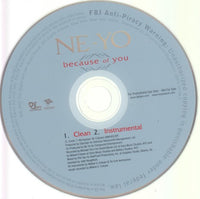 Ne-Yo: Because Of You 2-Track Promo w/ Back Artwork