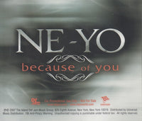 Ne-Yo: Because Of You 2-Track Promo w/ Back Artwork