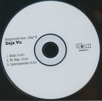 Beyonce Feat. Jay-Z: Deja Vu 3-Track Promo w/ Back Artwork