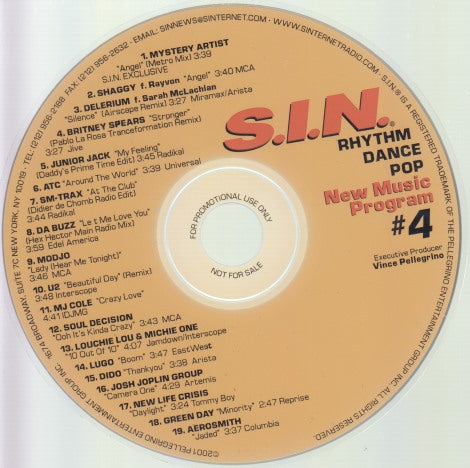 S.I.N.: Rhythm Dance Pop: New Music Program #4 w/ No Artwork