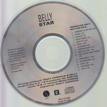 Belly: Star 15-Track Promo w/ Back Artwork