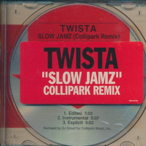 Twista: Slow Jamz: Collipark Remix 3-Track Promo w/ Hype Sticker