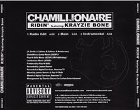 Chamillionaire Featuring Krayzie Bone: Ridin' 3-Track Promo w/ Back Artwork