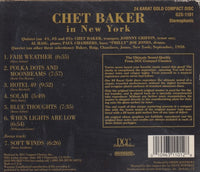 Chet Baker: In New York 24k Gold w/ Case Slip & Lift Lock Case