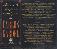 Carlos Gardel: Las 60 Mejores Canciones De Carlos Gardel 2-Disc Set w/ Case Slip & Booklet