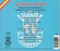 Alfredo Kraus: Romanzas De Zarzuelas