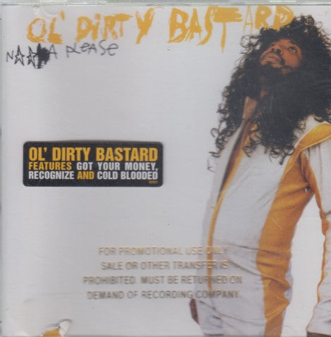 Ol' Dirty Bastard: Nigga Please Promo Stamped w/ Hype Sticker