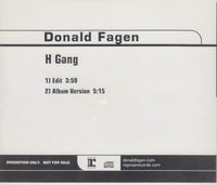 Donald Fagen: H Gang 2-Track Promo w/ Back Artwork