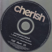 Cherish: Unappreciated 2-Track Promo w/ Back Artwork