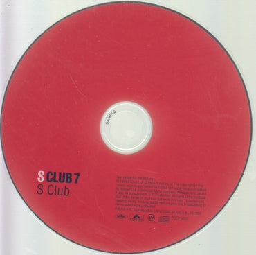 S Club 7: S Club 12-Track Promo Japan w/ Back Artwork