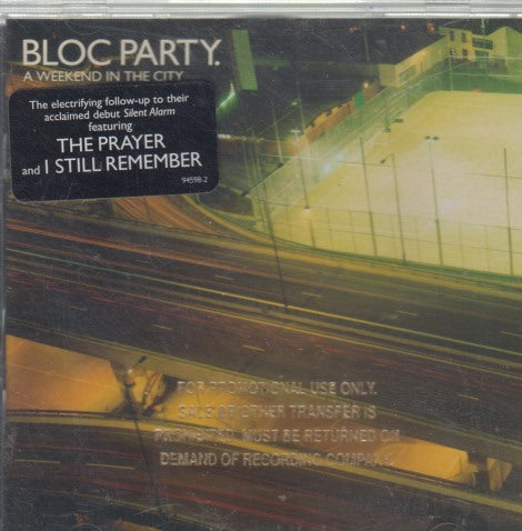 Bloc Party: A Weekend In The City Promo Stamped w/ Hype Sticker
