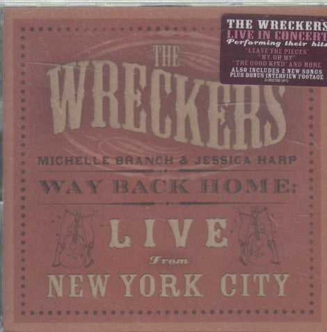 The Wreckers: Michelle Branch & Jessica Harp: Way Back Home: Live From New York City 2-Disc Set w/ Hype Sticker