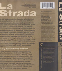 La Strada The Criterion Collection w/ Booklet